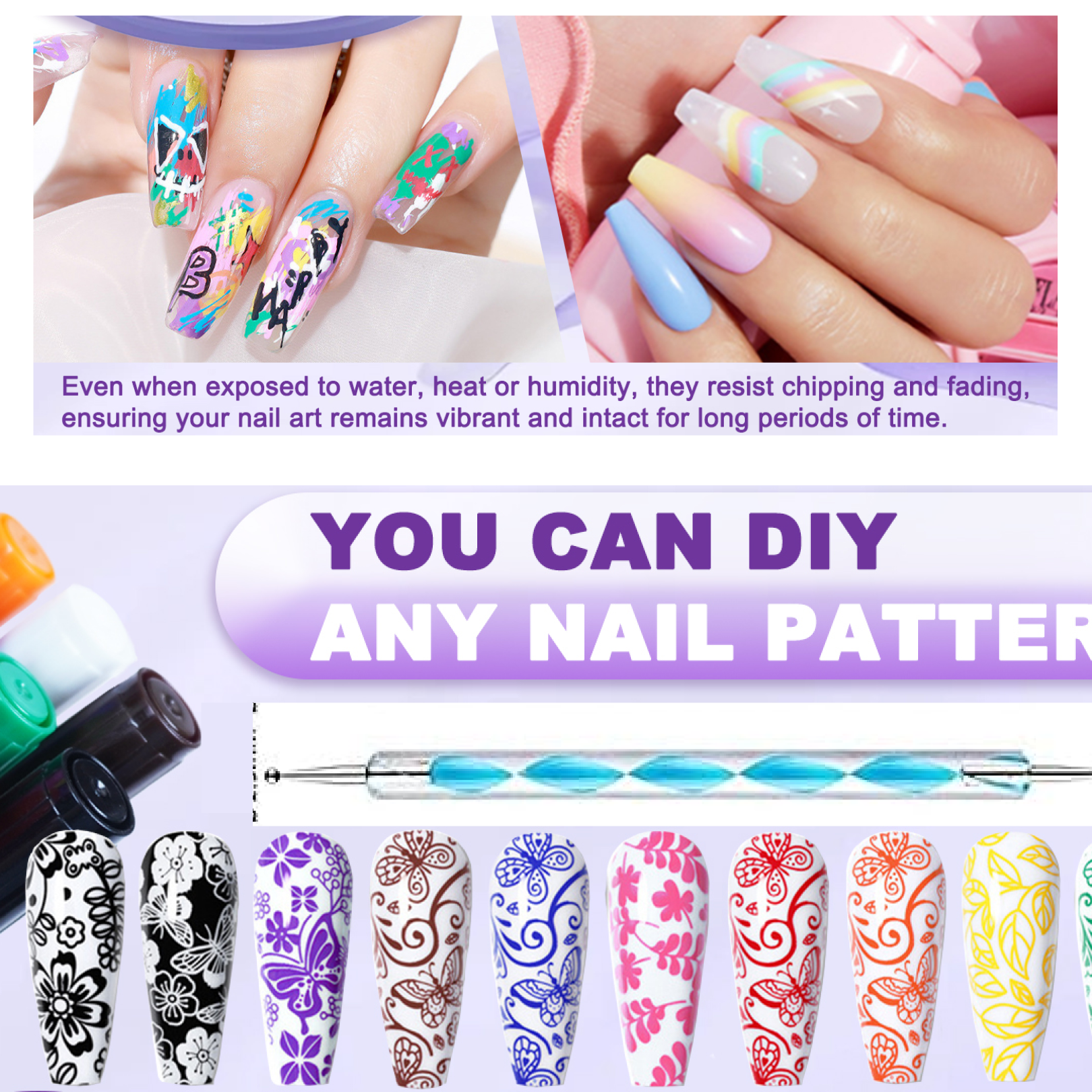  Nail Art Point Pen and Set for Women - key feature close-up