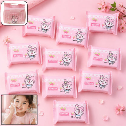 cartoon printed kids disposable wipes