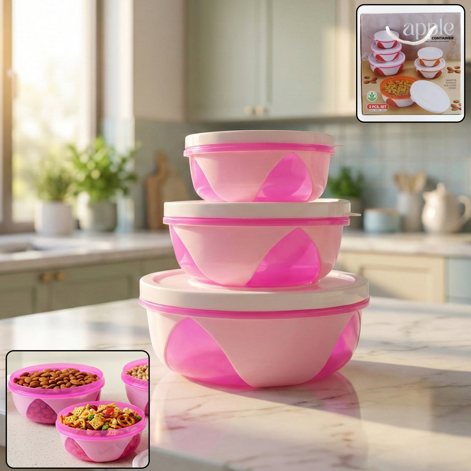 Plastic storage containers