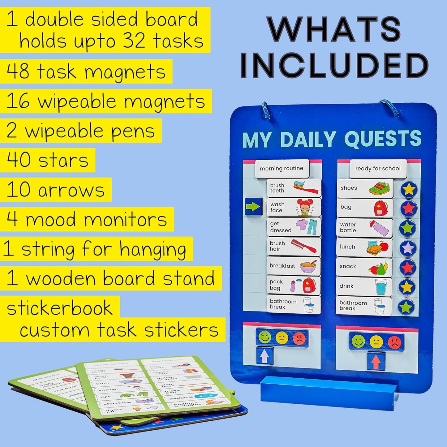 kids learning sticker board