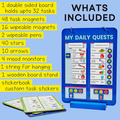kids learning sticker board