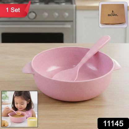 Baby food bowl set with spoon
