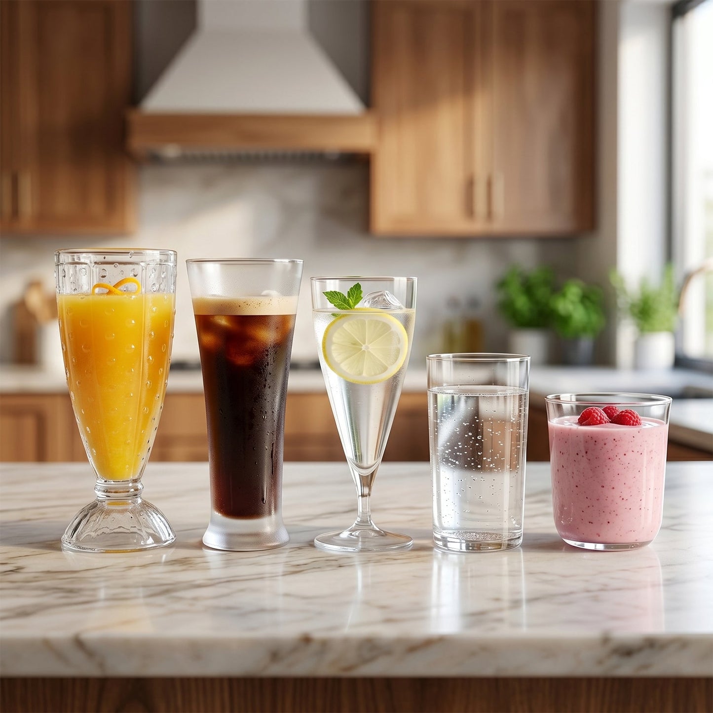 Mixed Design Glassware