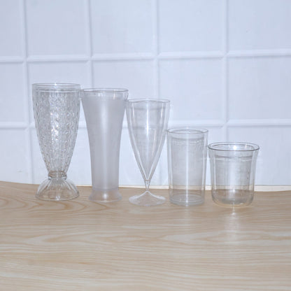 Premium Unbreakable Plastic Drinking Glass (1 Pc, Mix Design)