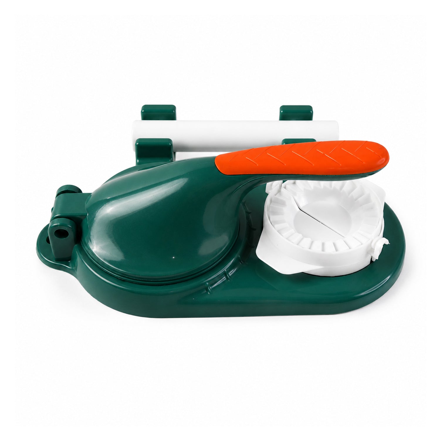 Mini puri press closed on kitchen counter