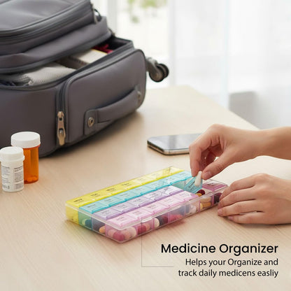 Weekly Pill Case 28-Slot Medicine Organizer