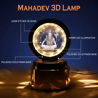 Mahadev 3D Crystal Ball Night Light (1 Pc)