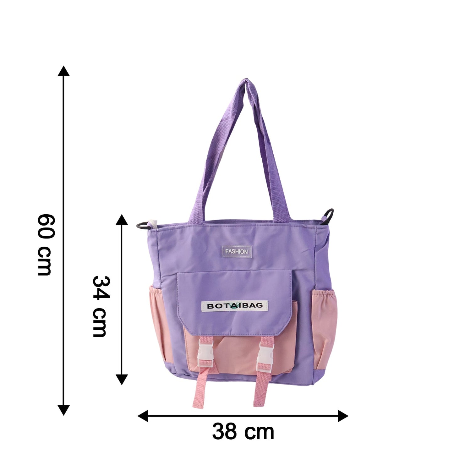 Trendy Multi-Pocket Shoulder Tote Sling Bag for Women & Girls (1 Pc)