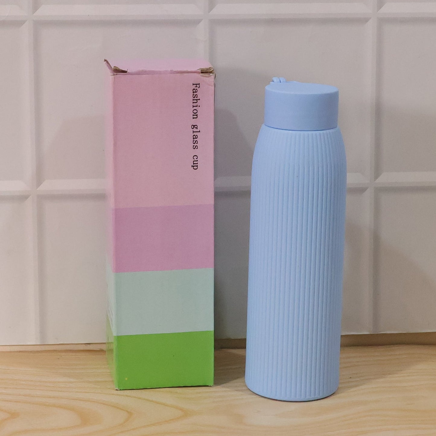 blue color kids drink bottle