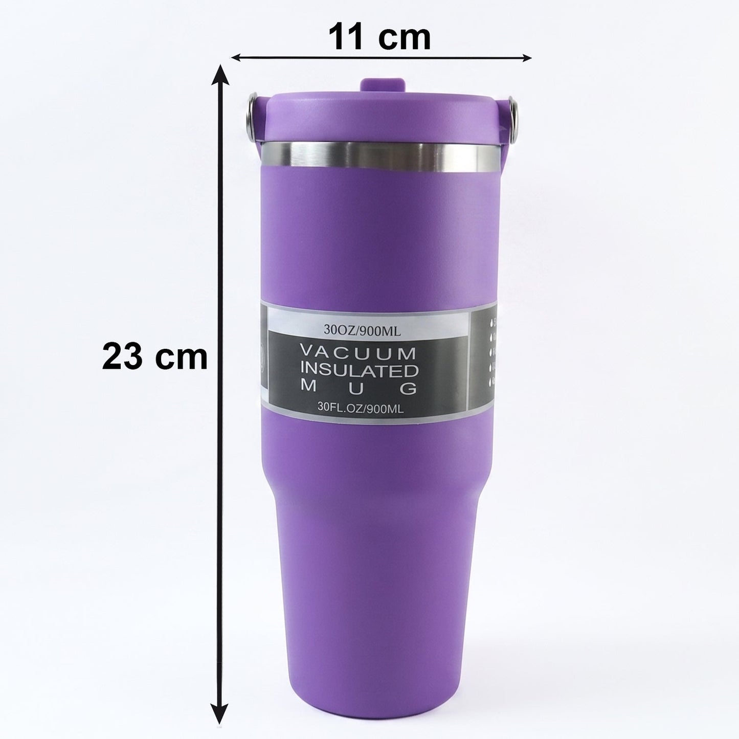 Premium Stainless Steel Vacuum Insulated Travel Mug Tumbler  (890ML / 1 Pc / Mix Color)