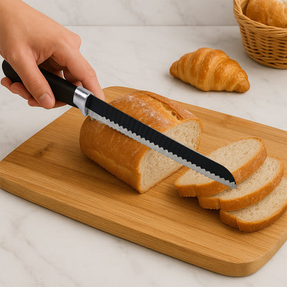 Premium 32 Cm Serrated Bread Knife with Ergonomic Handle, Chhari