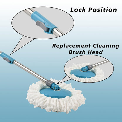 ergonomic handle spin mop bucket for wet cleaning