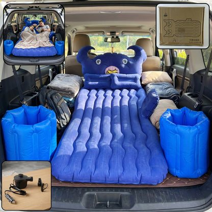 Car Air Mattress Bed Set with Inflatable Cushions and Pump – 1 Set