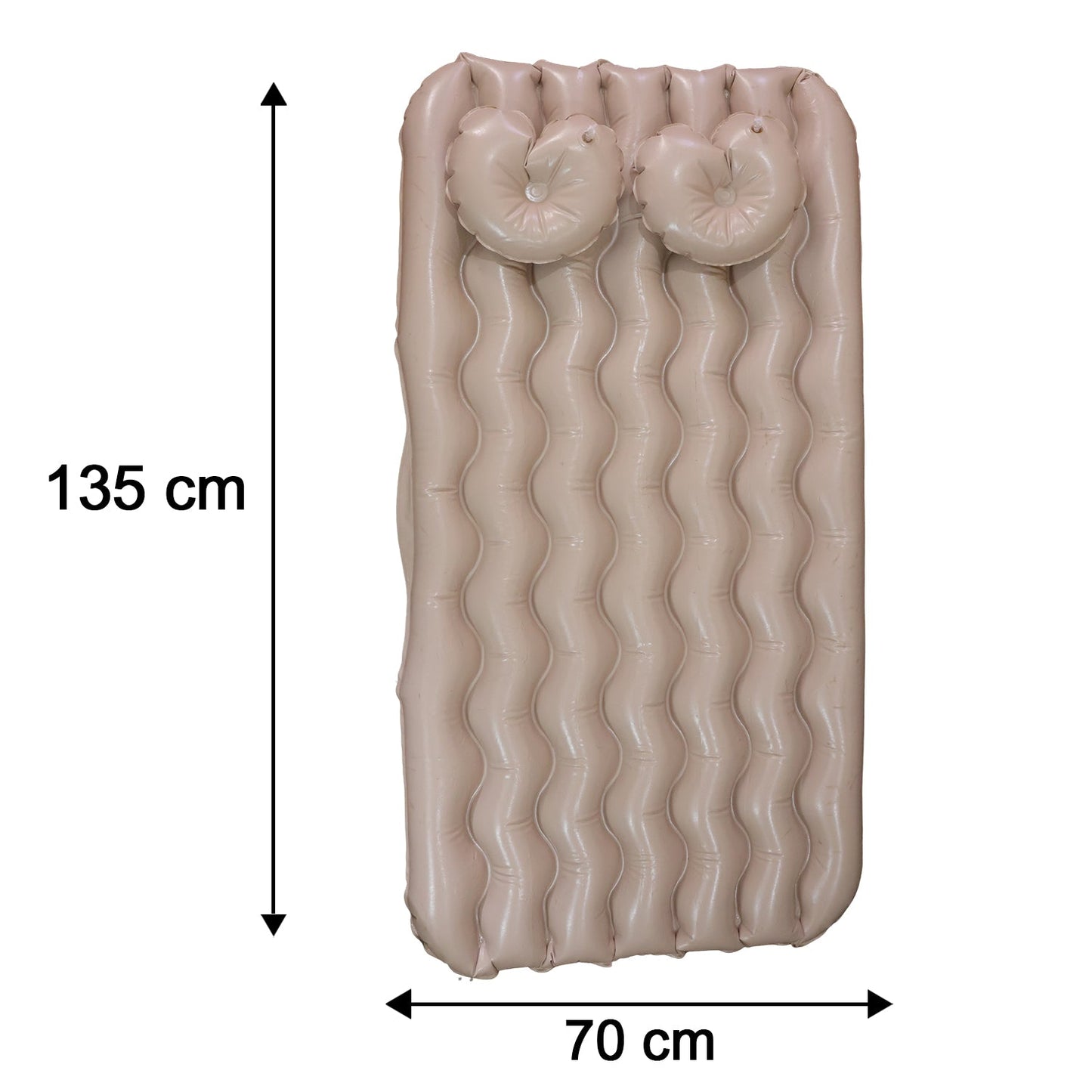Car Air Mattress Bed Set with Inflatable Pillows and Air Pump for Comfortable Travel Sleeping (1 Set)