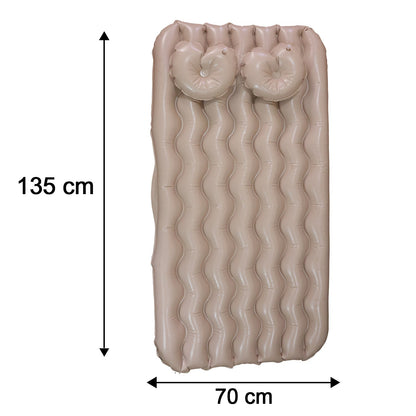 Car Air Mattress Bed Set with Inflatable Pillows and Air Pump for Comfortable Travel Sleeping (1 Set)