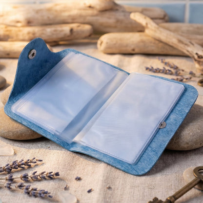 Premium Button Closure Card Holder Wallet with 10 Inner Leafes (1 Pc)