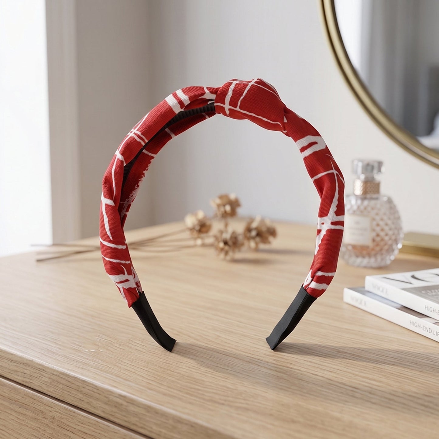 Stylish Printed Knot Design Hairband (1 Pc / Mix Color)