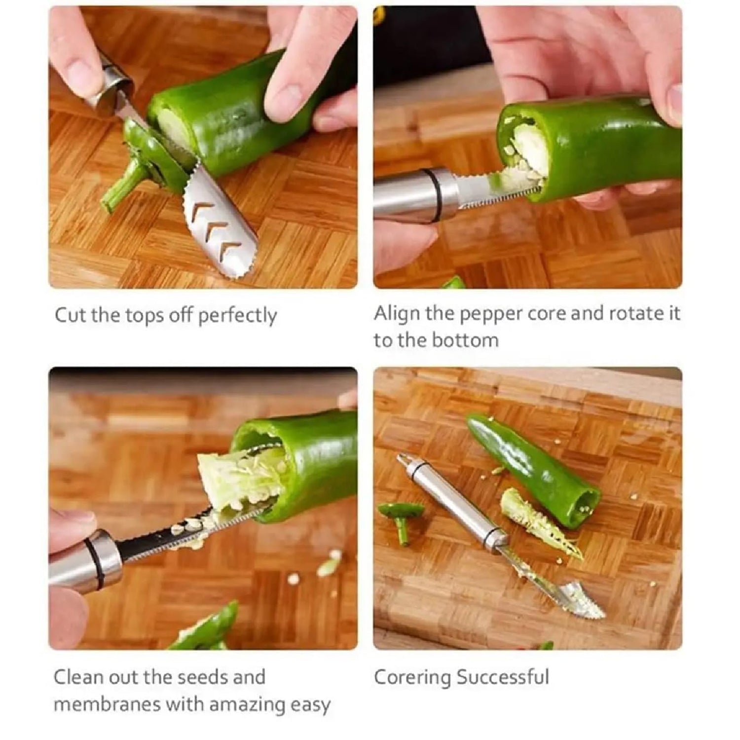 Stainless steel corer   