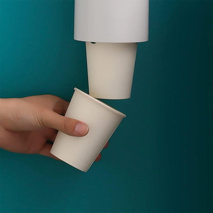 Wall Mounted Disposable Paper Cup Holder Storage Dispenser Box