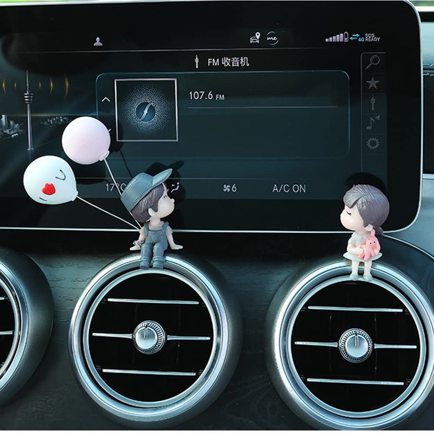 romantic couple car decor