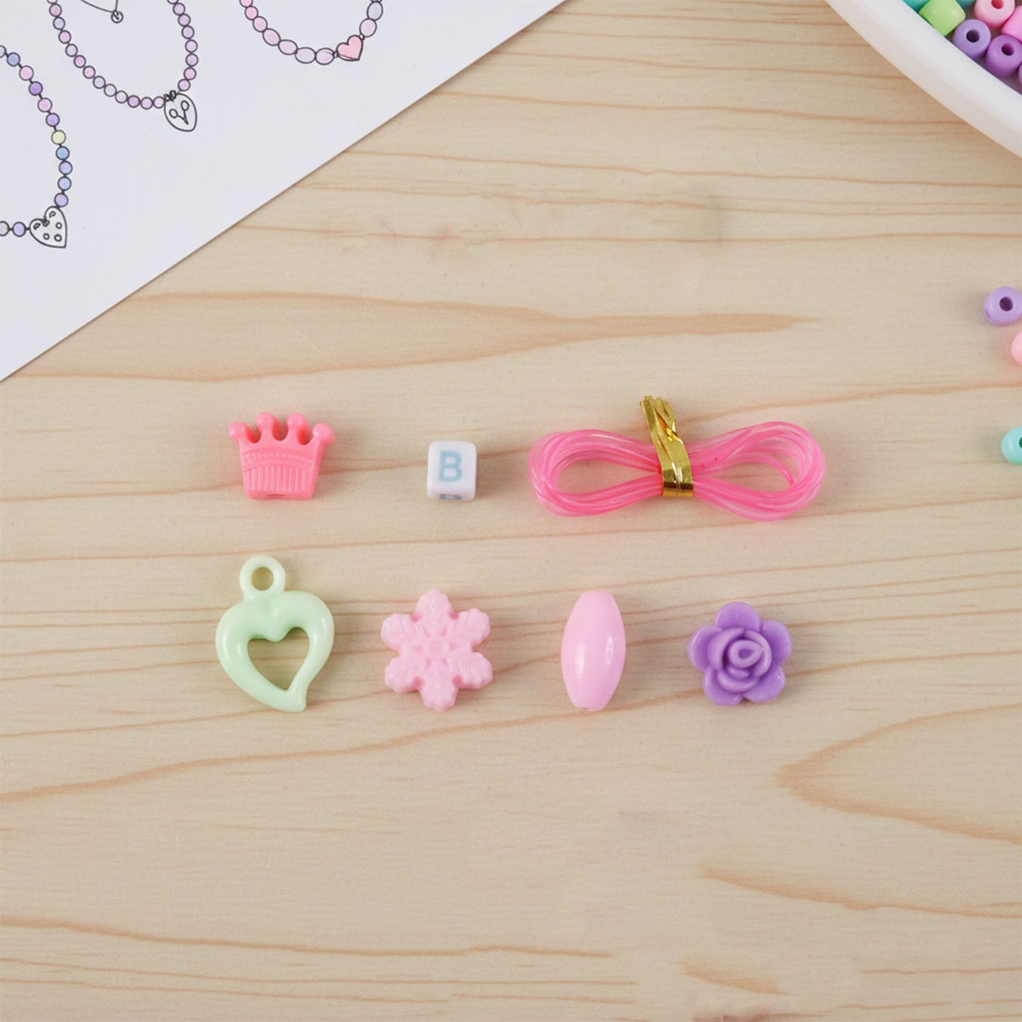 DIY Fashion Beading Jewellery Making Kit (1 Set)