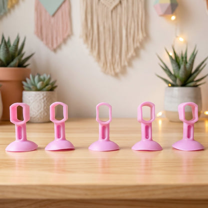 Silicone Door Stopper Suction Door Holder Anti Collision Door Handle Stopper (5 Pc)
