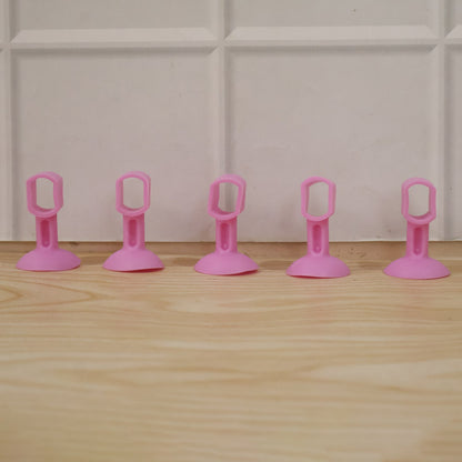 Silicone Door Stopper Suction Door Holder Anti Collision Door Handle Stopper (5 Pc)