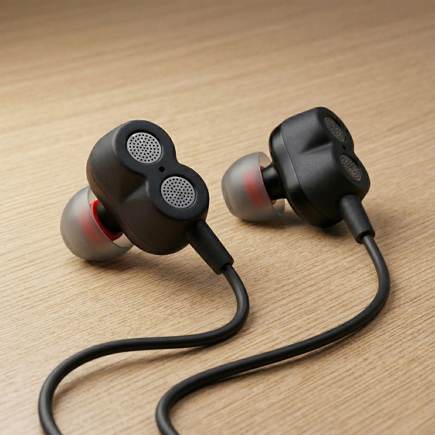  comfortable in ear headphones with cable