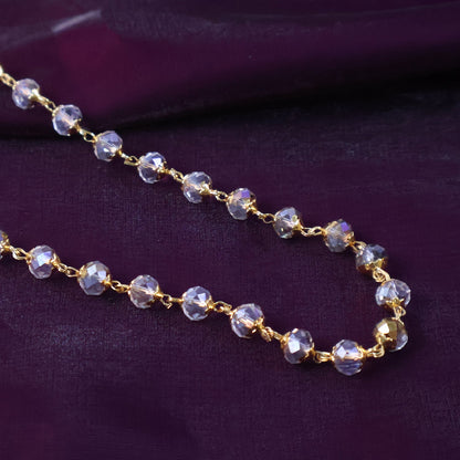 Gold crystal necklace  