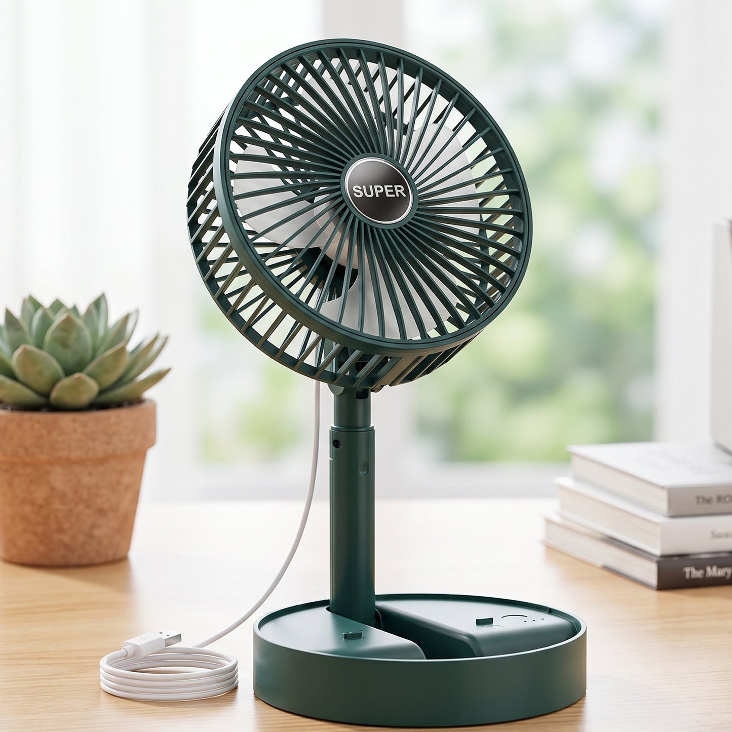 Portable Handheld Fan Rechargeable Mini USB Fan (1 Pc)
