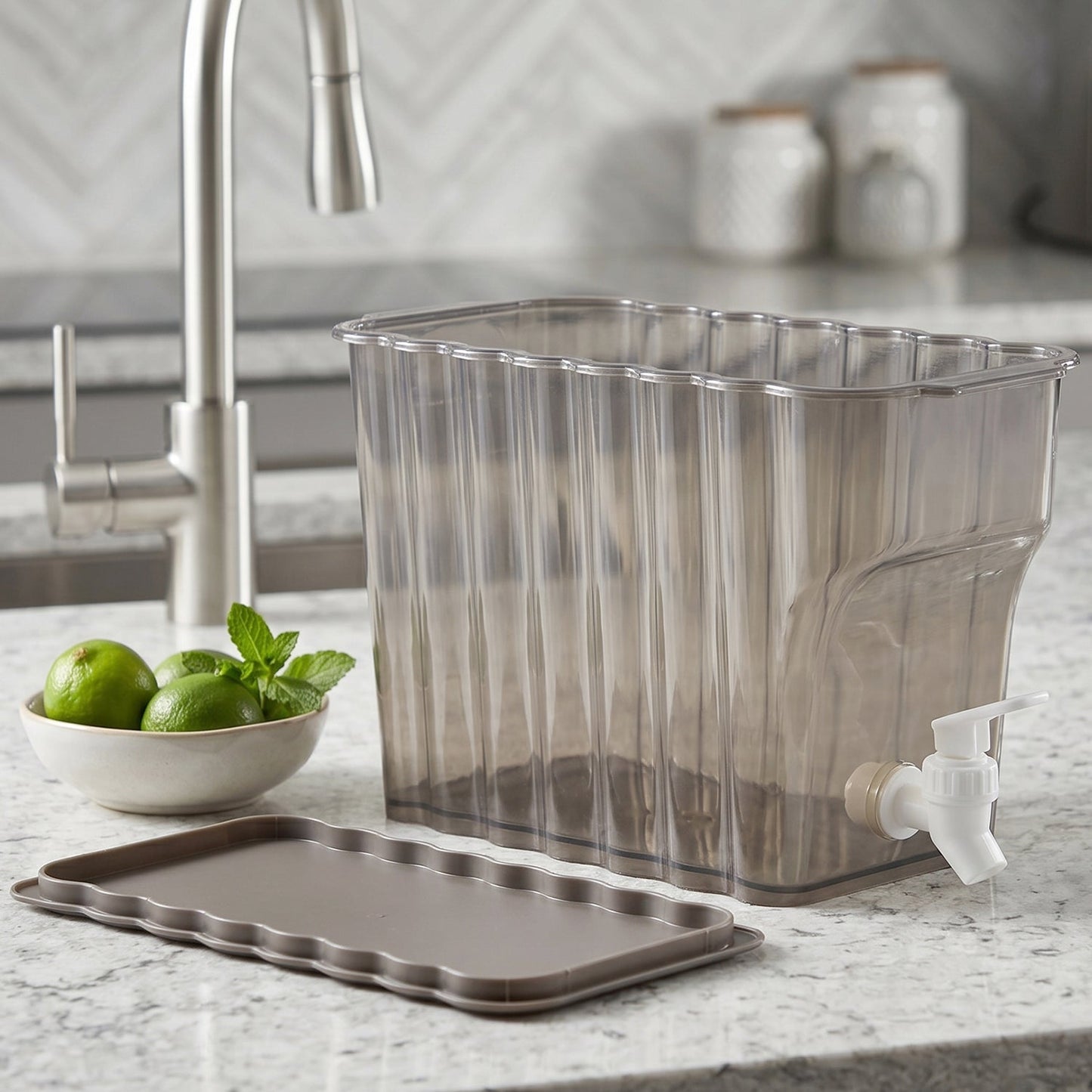 Water Jug With Tap Dispenser 3.6 Ltr (Plastic)