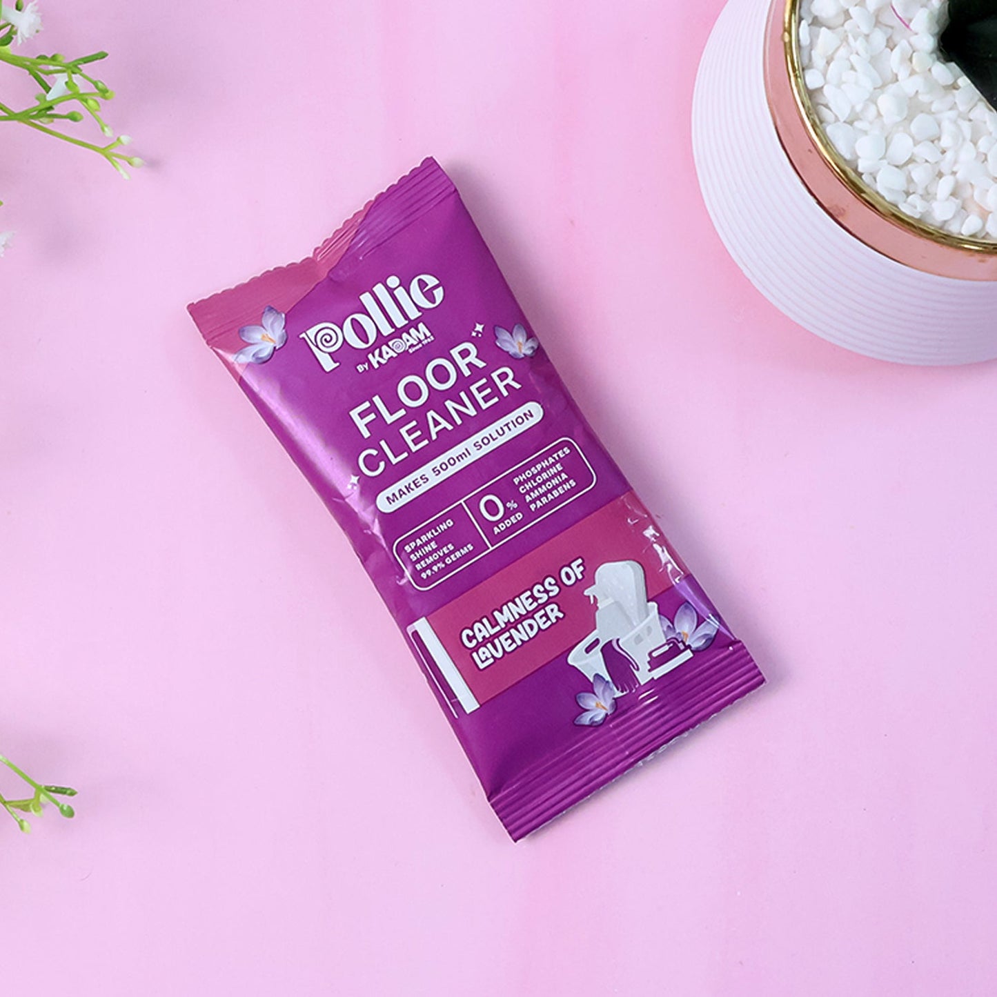Pollic Kadam Concentrated Floor Cleaner Sachet – Lavender Fragrance (50 Gm)