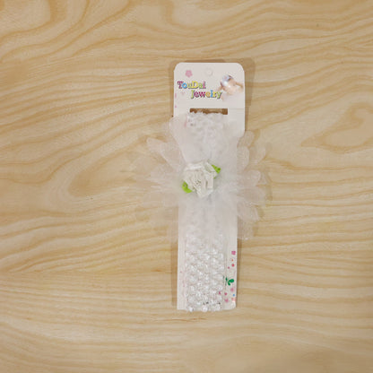 Cute Soft Elastic Floral Baby Headband Stylish Stretchable Hair Band (1 Pc)