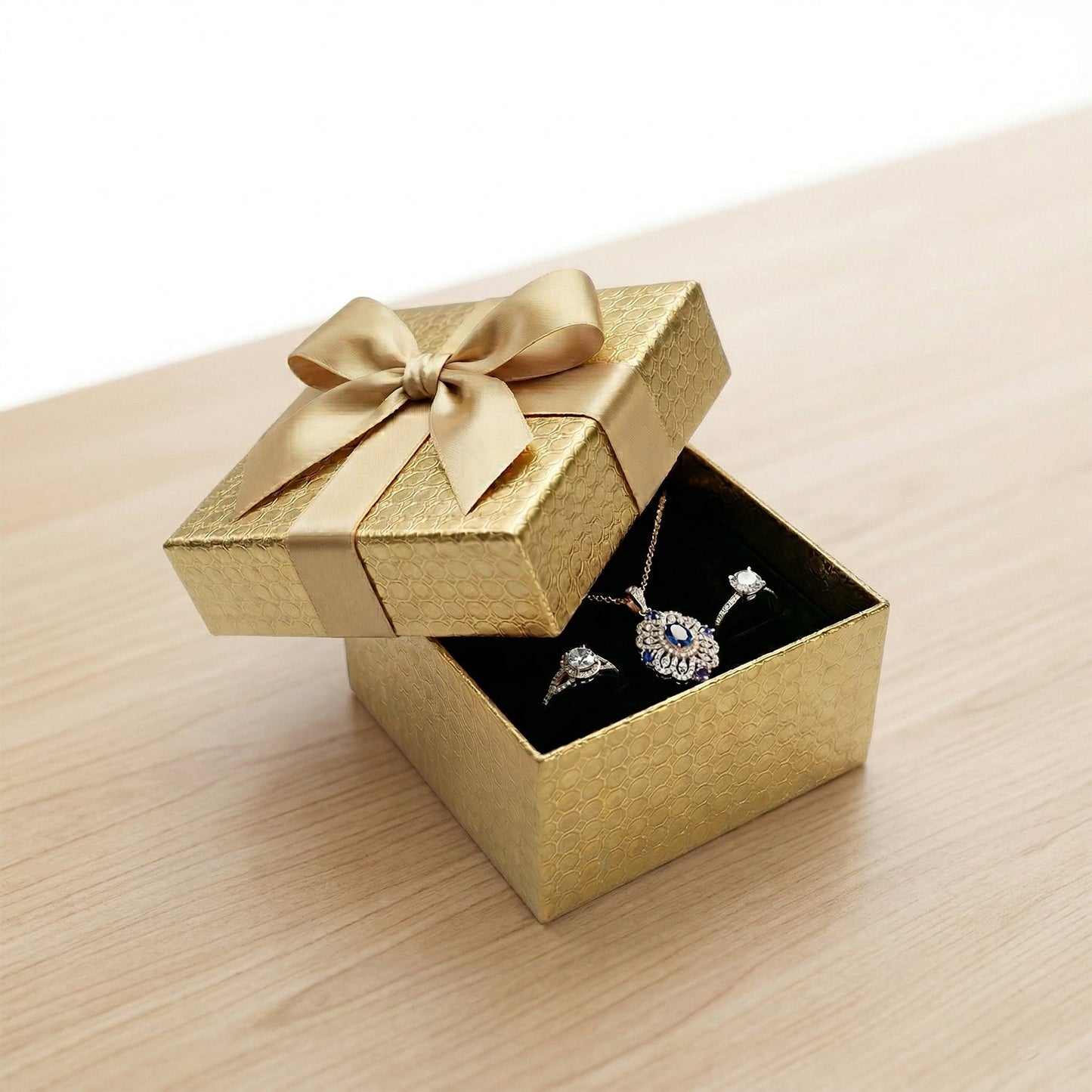 Elegant Premium Gift Box with Decorative Ribbon (1 Pc)