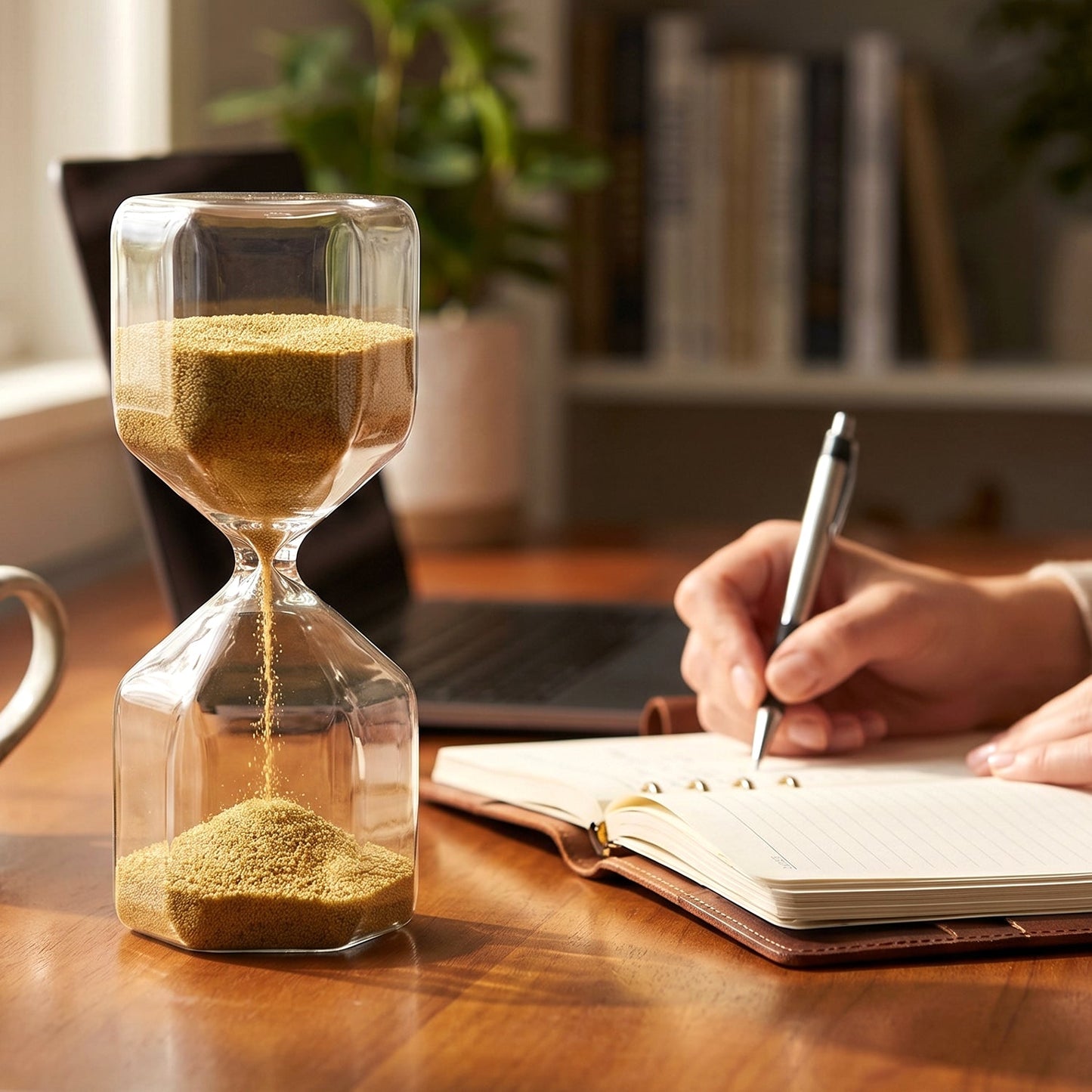 4-Minute approx Sand Timer Hourglass – Decorative Glass Timer (1 Pc)