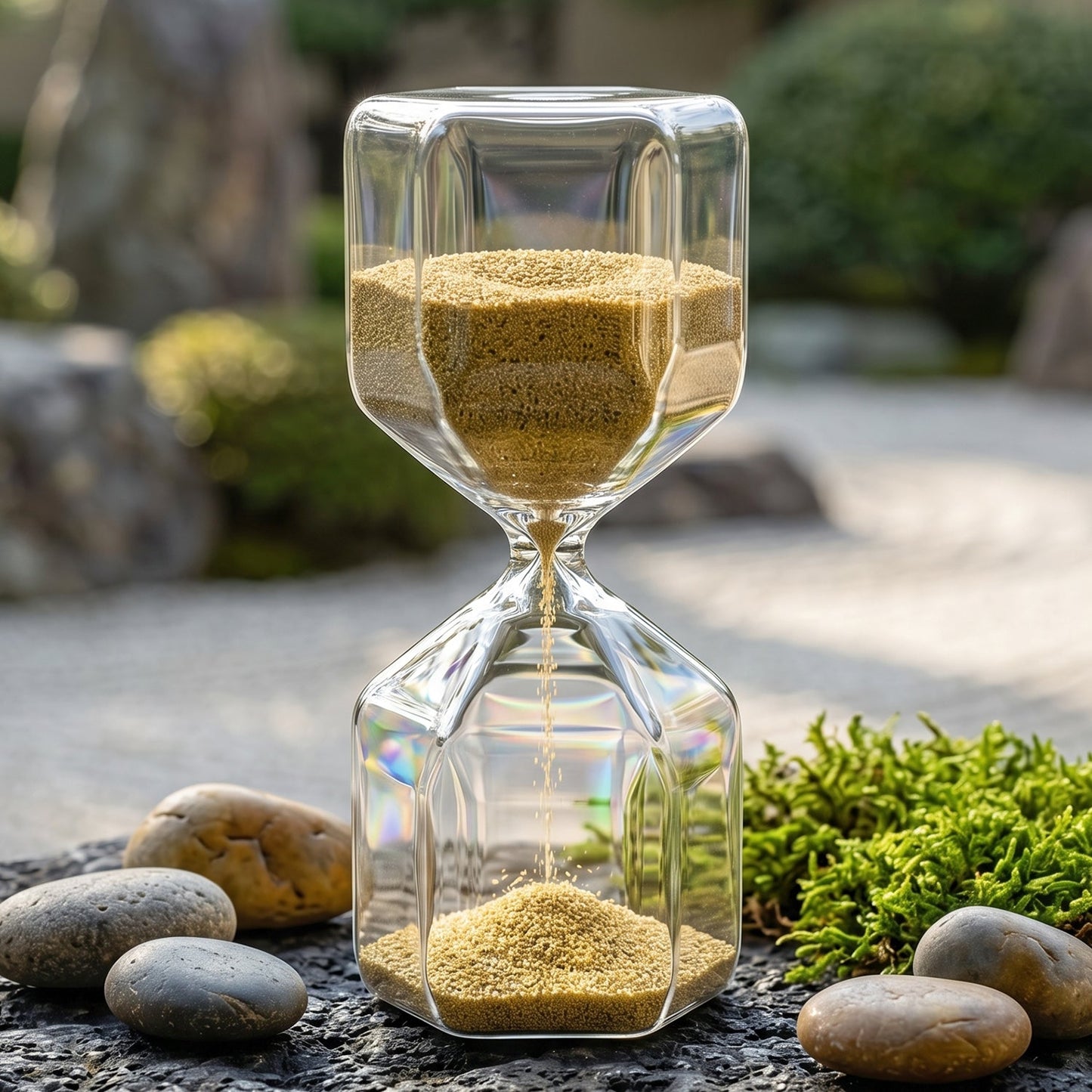 4-Minute approx Sand Timer Hourglass – Decorative Glass Timer (1 Pc)
