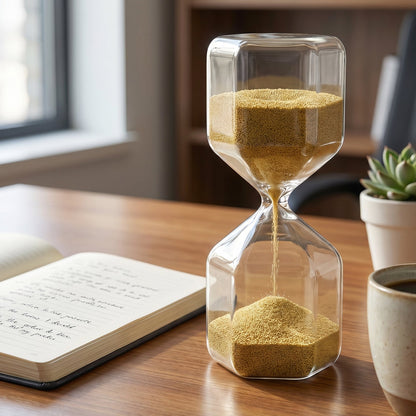 4-Minute approx Sand Timer Hourglass – Decorative Glass Timer (1 Pc)