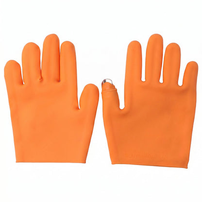 Silicone Gloves with Thumb Knife Finger Protector (1 Pair)