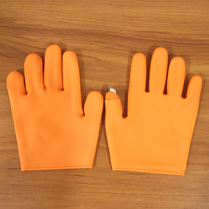 Silicone Gloves with Thumb Knife Finger Protector (1 Pair)