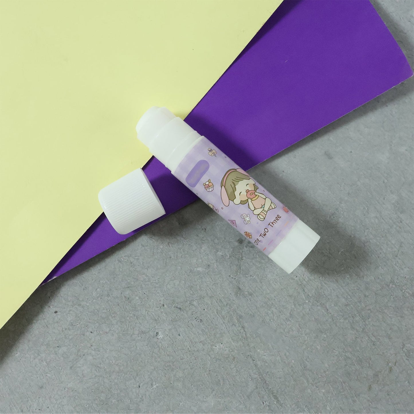 Cartoon-Themed Solid Glue Stick Pack of 5