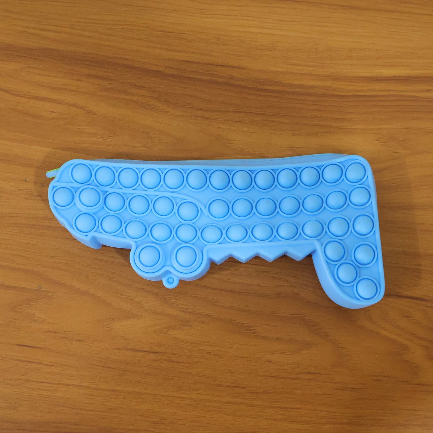 Cartoon Crocodile Shape Pop It Pencil Pouch (1 Pc)