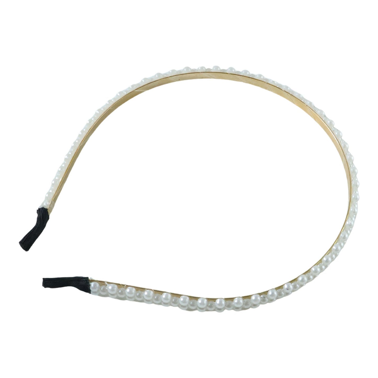 Stylish golden metal hair accessory