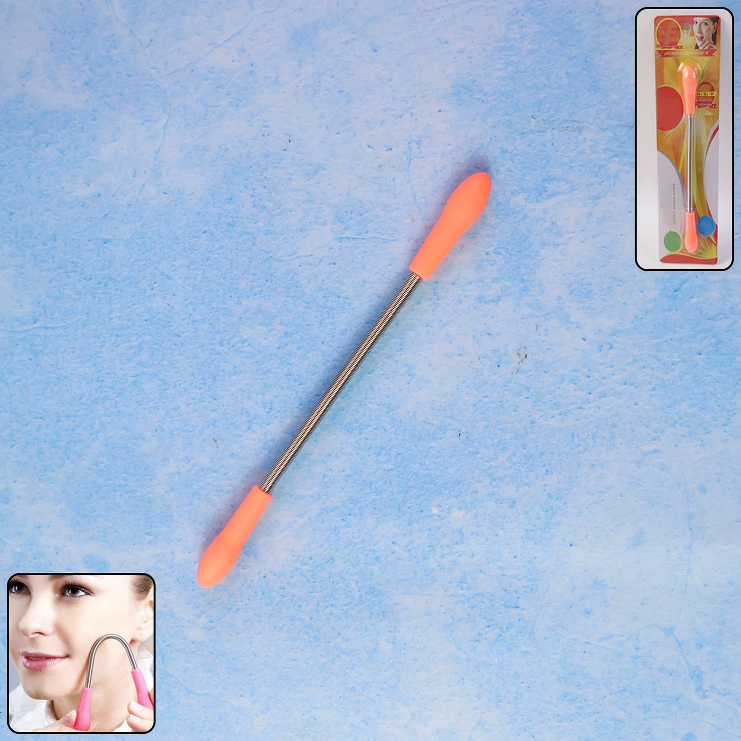 Facial Hair Remover Set Spring Epilator Hair Removal Springs Eyebrow Razors (1 Pc)
