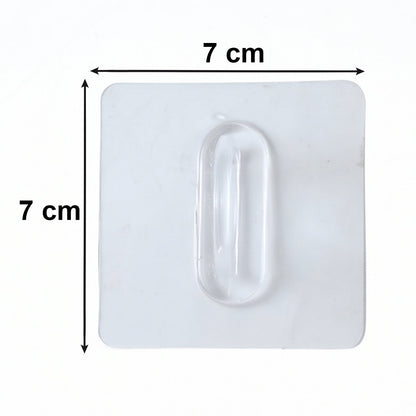 Transparent Multipurpose Adhesive Wall Holder Hook (1 Pc)