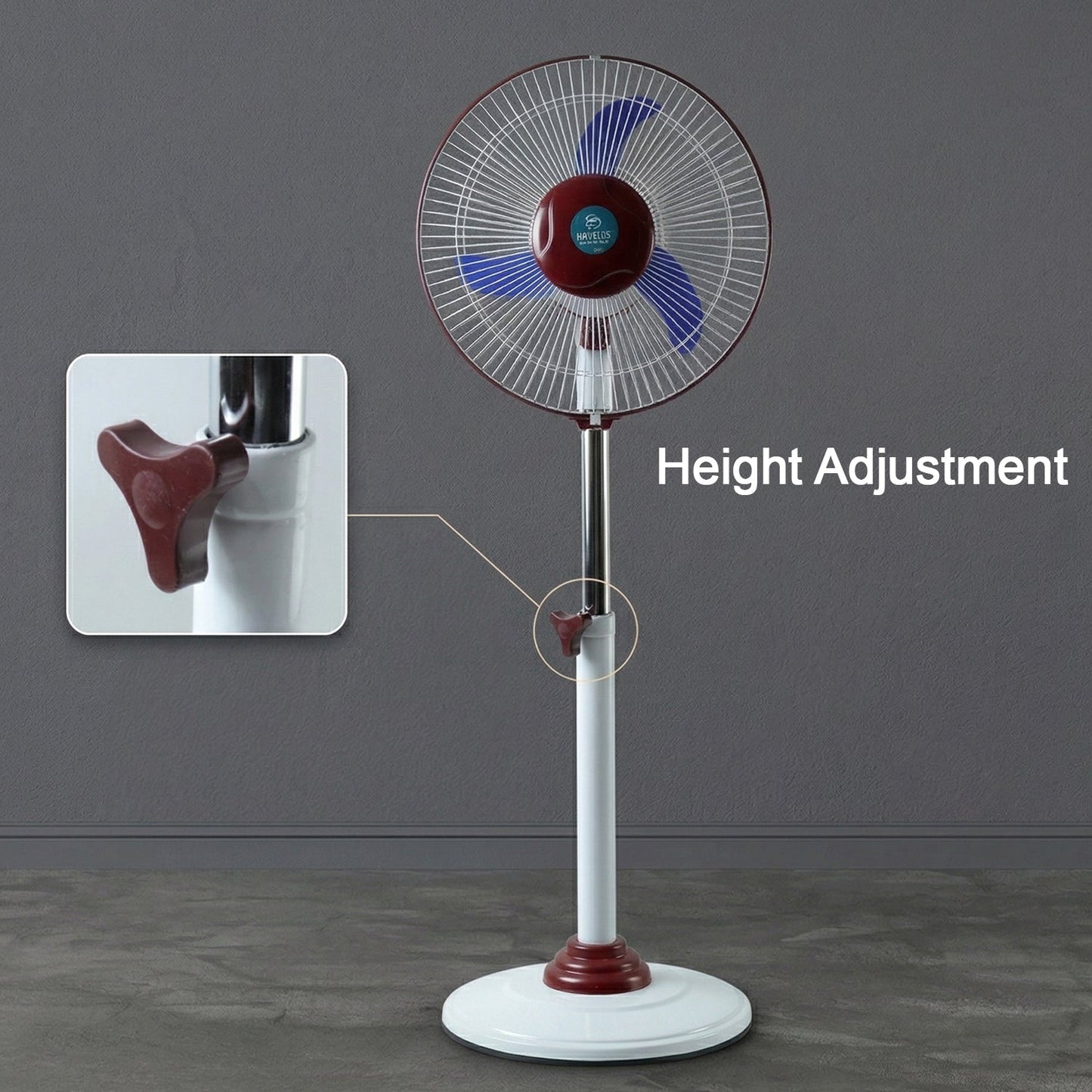  pedestal fan with built in light for emergency