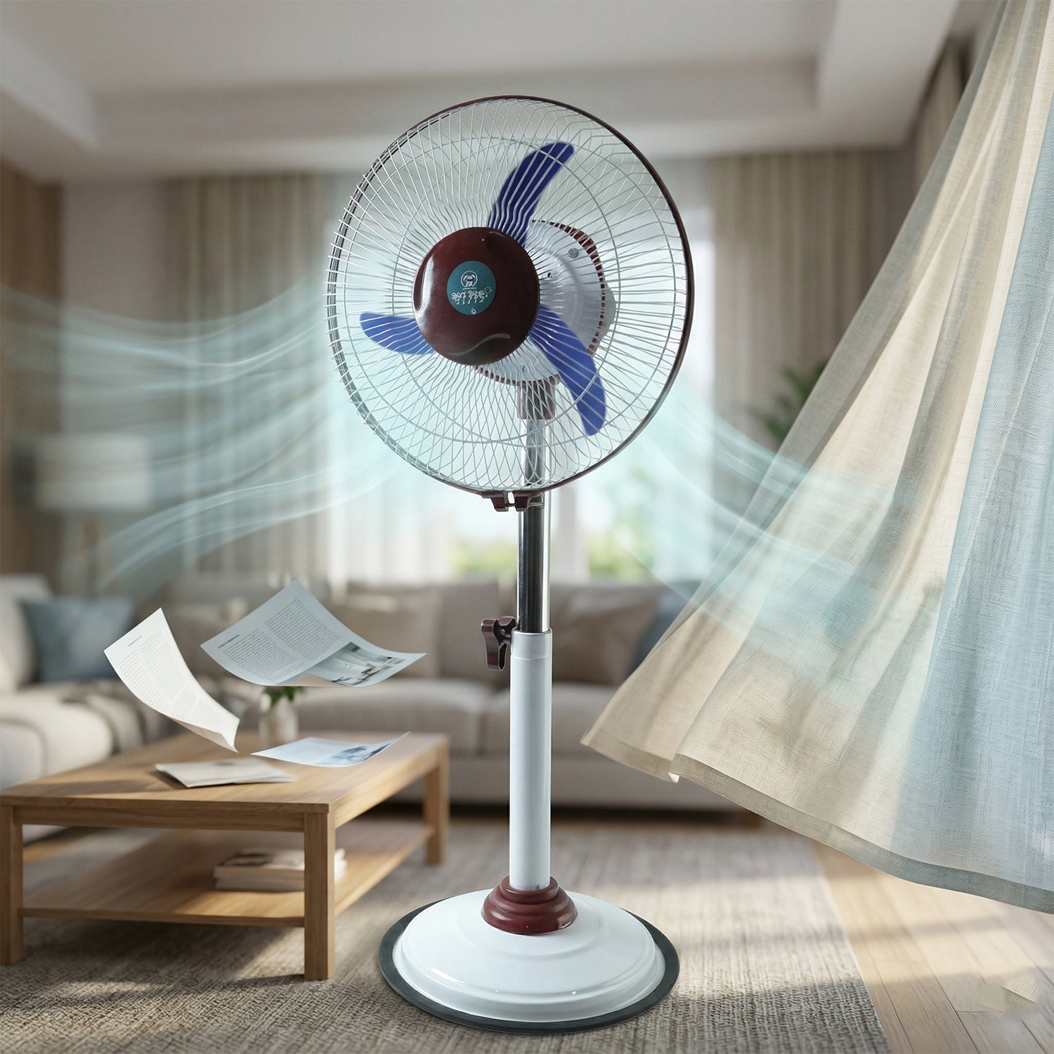 rechargeable fan for power cut backup