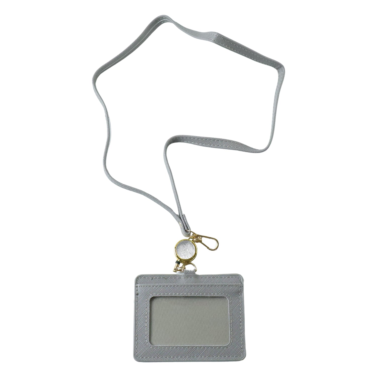 plastic id holder with adjustable lanyard