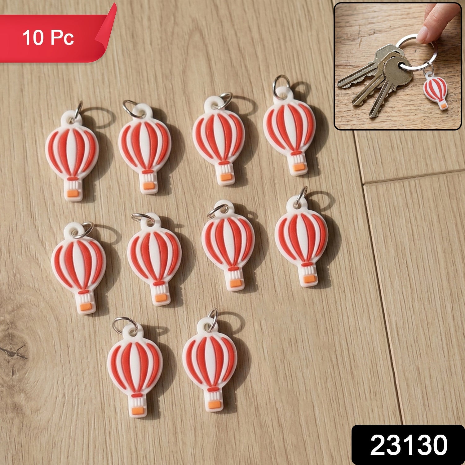 Balloon Shape Keyring Set