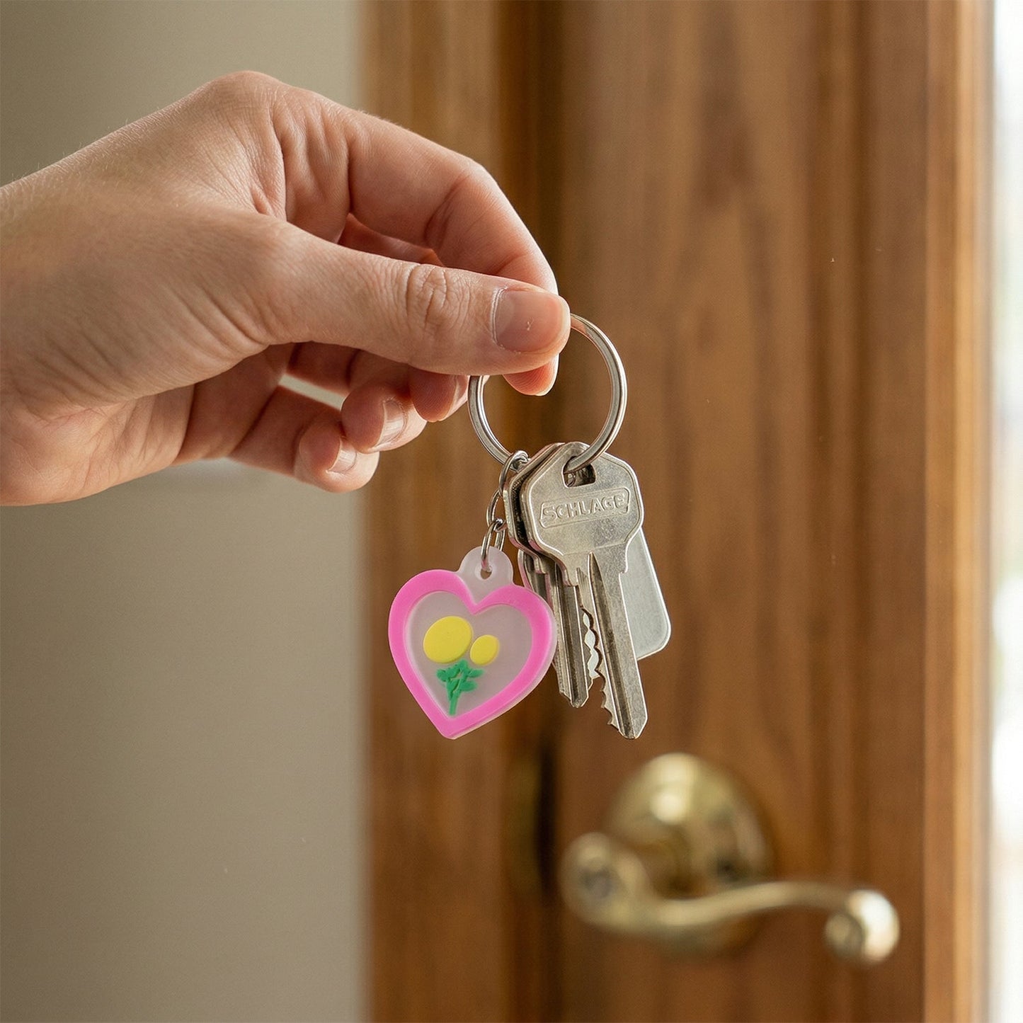 heart shape bag charms