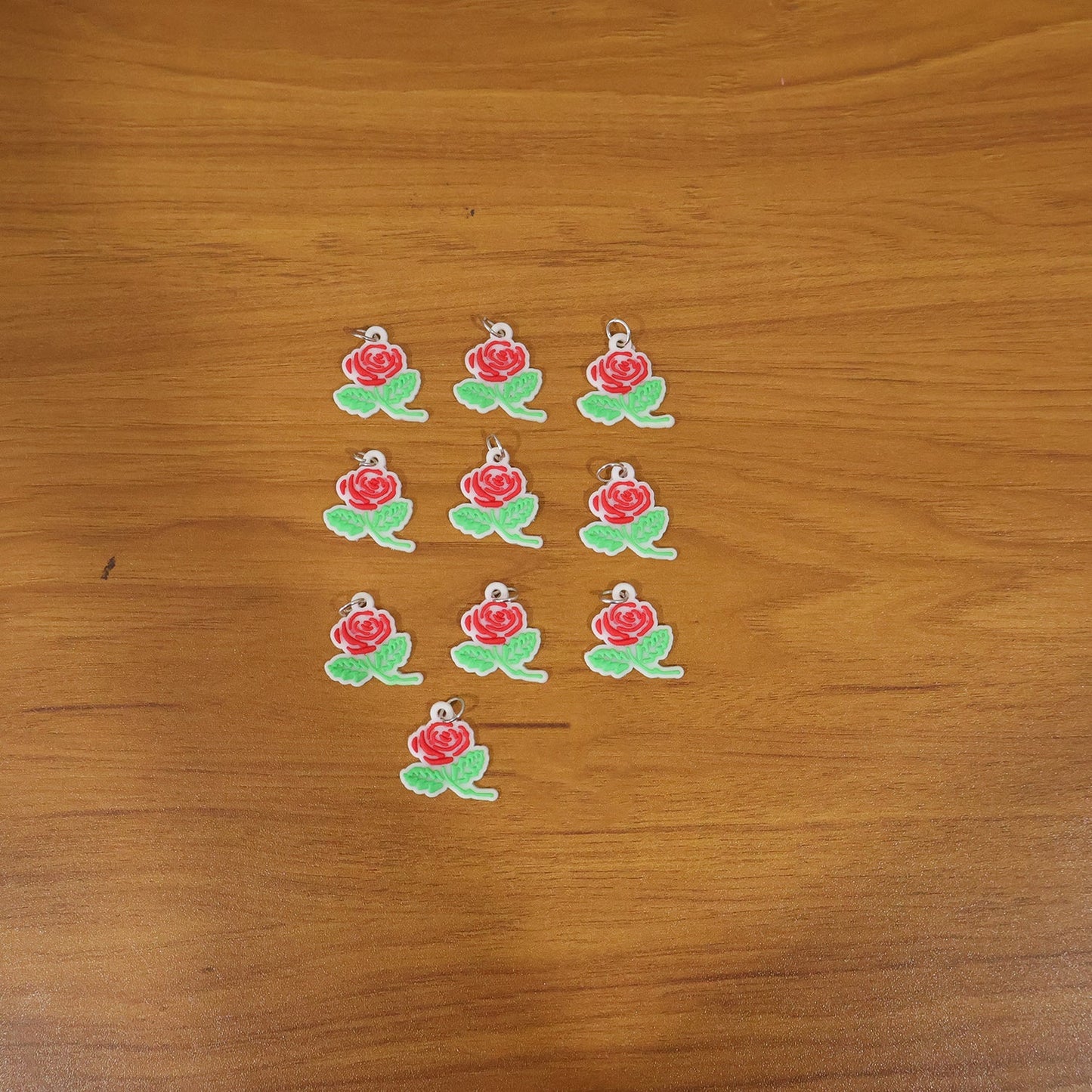 decorative rose bag charms